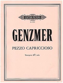 Harald Genzmer Notenblätter Pezzo capriccioso (1983)