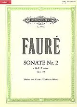 Gabriel Urbain Fauré Notenblätter Sonate e-Moll Nr.2 op.108