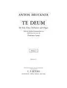 Anton Bruckner Notenblätter Te Deum C-Dur