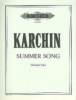 Louis Karchin Notenblätter Summer song
