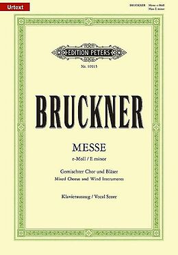 Anton Bruckner Notenblätter Messe e-Moll WAB27 (zweite Fassung)