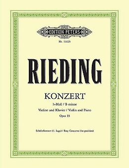 Oskar Rieding Notenblätter Konzert h-Moll op.35