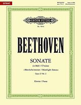 Geheftet Sonate für Klavier Nr. 14 cis-Moll op. 27; 2 "Mondschein-Sonate" / URTEXT von Ludwig van Beethoven
