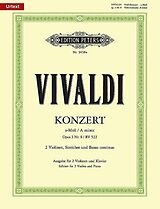 Antonio Vivaldi Notenblätter Konzert a-Moll op.3,8 RV522 für 2 Violinen, Streicher und Bc