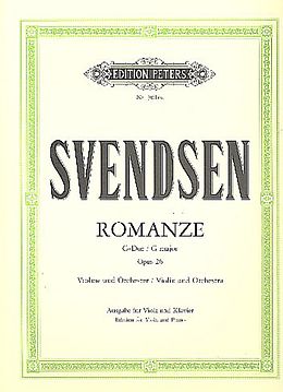 Johan Severin Svendsen Notenblätter Romanze G-Dur op.26 für Violine und Orchester