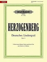 Heinrich Freiherr von Herzogenberg Notenblätter Deutsches Liederspiel op.14