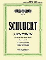 Franz Schubert Notenblätter 3 Sonatinen op.137 für Violine und Klavier