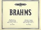 Johannes Brahms Notenblätter Neu-Einrichtung der Choralvorspiele op. 122 Nr. 2 und 5-7