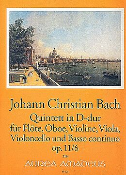 Johann Christian Bach Notenblätter Quintett D-Dur op.11,6