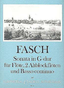 Johann Friedrich Fasch Notenblätter Sonata G-Dur