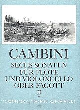 Giuseppe Maria Gioaccino Cambini Notenblätter 6 Sonaten für Flöte und