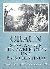 Karl Heinrich Graun Notenblätter Sonate C-Dur für 2 Flöten und Bc