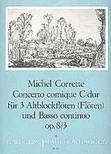 Michel Corrette Notenblätter Concerto comique C-Dur op.8,3