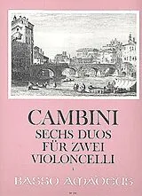 Giuseppe Maria Gioaccino Cambini Notenblätter 6 Duos op.49
