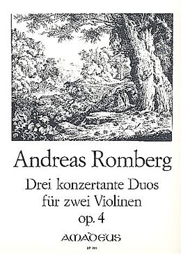 Andreas Jakob Romberg Notenblätter 3 konzertante Duos op.4