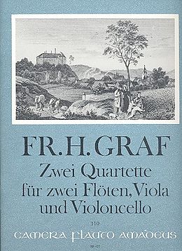 Friedrich Hartmann Graf Notenblätter 2 Quartette für 2 Flöten, Viola