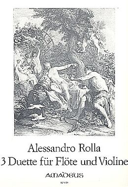 Alessandro Rolla Notenblätter 3 Duette für Flöte und Violine