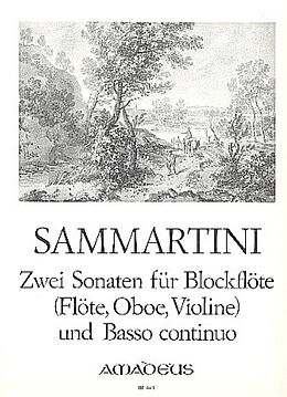 Giuseppe Sammartini Notenblätter 2 Sonaten
