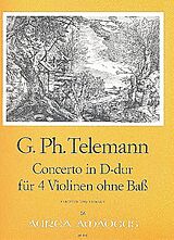 Georg Philipp Telemann Notenblätter Concerto D-Dur