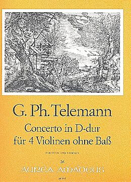 Georg Philipp Telemann Notenblätter Concerto D-Dur