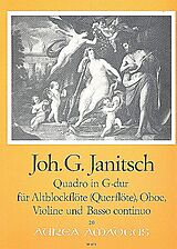 Johann Gottlieb Janitsch Notenblätter Quadro G-Dur