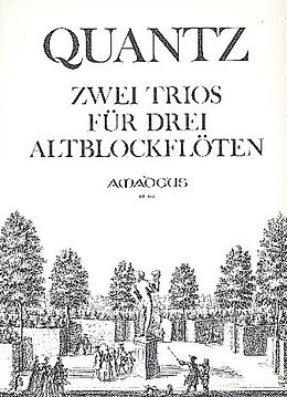 Johann Joachim Quantz Notenblätter 2 Trios