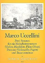 Marco Uccellini Notenblätter 2 Sonaten op.2,1 op.3,2
