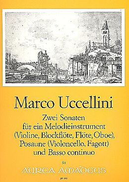 Marco Uccellini Notenblätter 2 Sonaten op.2,1 op.3,2