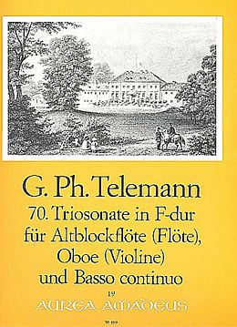 Georg Philipp Telemann Notenblätter Triosonate F-Dur nr.70