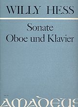 Willy Hess Notenblätter Sonate C-Dur op.44 für Oboe und Klavier