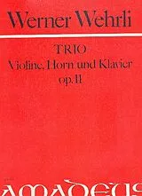 Werner Wehrli Notenblätter Trio op.11