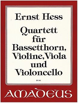 Ernst Hess Notenblätter Quartett Kleine Musik op.29b