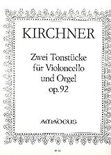 Theodor Fürchtegott Kirchner Notenblätter 2 Tonstücke op.92 für Violoncello