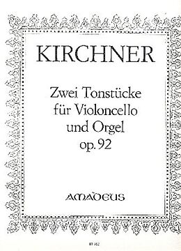 Theodor Fürchtegott Kirchner Notenblätter 2 Tonstücke op.92 für Violoncello