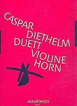 Caspar Diethelm Notenblätter Duett op.104 für Violine und