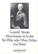 Leopold Mozart Notenblätter Divertimento G-Dur für Flöte
