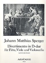 Johann Matthias Sperger Notenblätter Divertimento D-Dur für