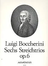 Luigi Boccherini Notenblätter 6 Streichtrios op.6 Stimmen