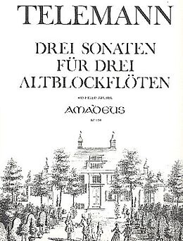 Georg Philipp Telemann Notenblätter 3 Sonaten
