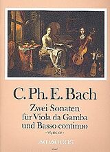 Carl Philipp Emanuel Bach Notenblätter 2 Sonaten Wq136 und Wq137 für