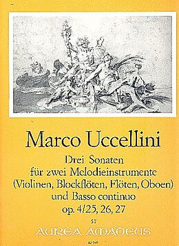 Marco Uccellini Notenblätter 3 Sonaten aus op.4