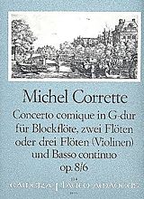 Michel Corrette Notenblätter Concerto comique G-Dur op.8,6