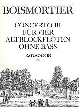 Joseph Bodin de Boismortier Notenblätter Concerto F-Dur Nr.3 op.15,3 für