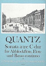 Johann Joachim Quantz Notenblätter Triosonate C-Dur für