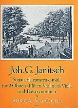 Johann Gottlieb Janitsch Notenblätter Sonata da camera c-Moll op.5