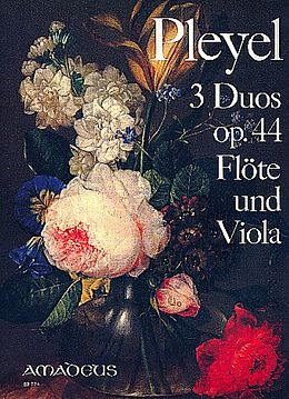 Ignaz Joseph Pleyel Notenblätter 3 Duos op.44 für Flöte und Viola