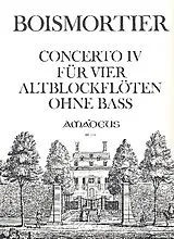 Joseph Bodin de Boismortier Notenblätter Concerto Nr.4