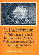 Georg Philipp Telemann Notenblätter Triosonate g-Moll Nr.54 für