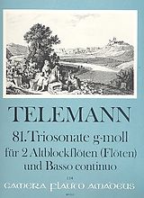 Georg Philipp Telemann Notenblätter Triosonate g-Moll Nr.81
