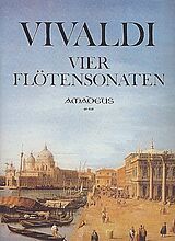 Antonio Vivaldi Notenblätter 4 Sonaten für Flöte und Bc